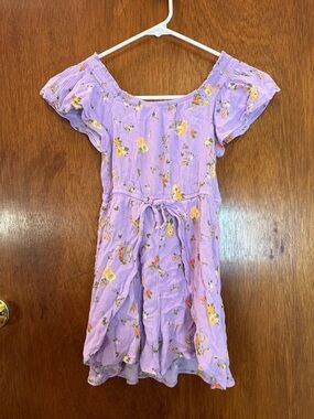 Girls' Eyeshadow Walk-Through Romper in Lilac